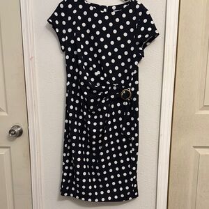 Polka Dot Black Dress